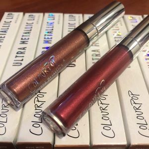 ColorPop LipGloss 💄 set of 8 with 2 colors